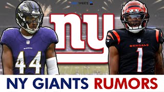 JUICY Giants Rumors on Ja’Marr Chase \u0026 Marlon Humphrey