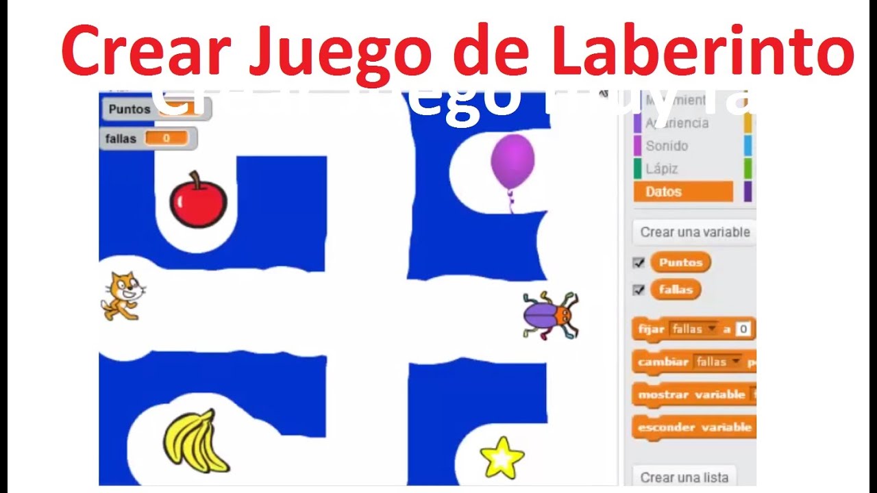 Crear Juego De Laberinto En Scratch - YouTube