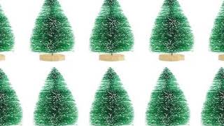 12pcs Mini Christmas Tree Pine Tree DIY Christmas Decorations For Home Table Navidad Xmas Ornament