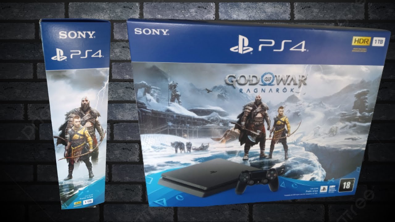 Unboxing PS4 Slim 1 TB God Of War Ragnarok Bundle - YouTube