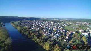 Flug am Main entlang des Ufers von Erlenbach a. Main in 4K mit dem Yuneec Typhoon H -RS