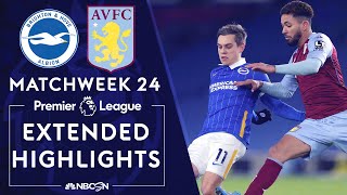 Brighton v. Aston Villa | PREMIER LEAGUE HIGHLIGHTS | 2/13/2021 | NBC Sports