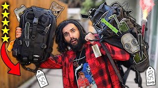 I Bought THE CHEAPEST And THE MOST EXPENSIVE SURVIVAL BUGOUT BAGS On AMAZON! *DOOMSDAY PREPPERS!!*