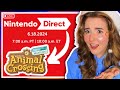 Will we see ANIMAL CROSSING or NEW COZY Games in the Nintendo Direct? ❤️| LIVE REACTION