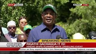 I'm satisfied with results, Muturi applauds nomination of Rigathi Gachagua as Ruto's running mate