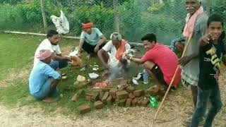 June mahine me Gaon ki Ashadi puja ka manormay najara, The panoramic view of Ashadi puja in villages