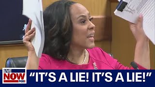 Fani Willis hearing: "It's a lie! It's a lie!" Willis explodes at Trump attorney | LiveNOW from FOX