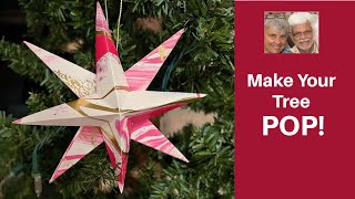 Create Stunning 3D Paper Star Ornaments for Christmas!