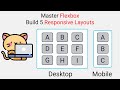 Master Flexbox 2021 🔥 - Build 5 Responsive Layouts 🎖️ || CSS 2021