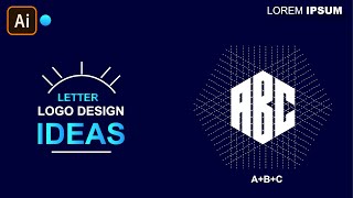 Modern ABC Letter Logo Design In Adobe Illustrator | Polygon Logo Design || With Inaa Graphics ||