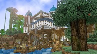 Minecraft Building w/ BdoubleO :: Huge Kingdom Addition! e445