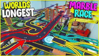 The WORLDS Longest Marble RACE! - Marble World