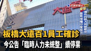 臨時人力名單尚未統整！ 板橋大遠百今續停業－民視新聞