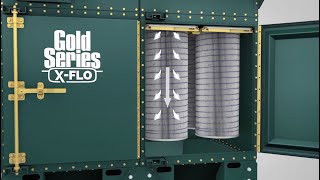 Pulse cleaning with the dry dust collector Gold Series X-Flo / HemiPleat Filter Technology