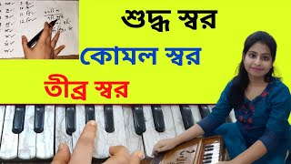 শুদ্ধ কোমল ও তীব্র স্বর কিভাবে গাইবে | স্বর পার্থক্য | Sur Sikkha