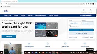 How to Login CITI Credit Card Account online?