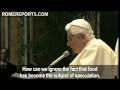 Pope says food is a right for everyone