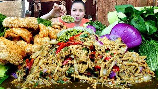 ซุปหน่อไม้ใส่งาคั่ว สูตรโบราณเเกล้มเเคบหมูเม็ดกระถินผักสด|ส้มซ่าพาเเซ่บ 28 กุมภาพันธ์ ค.ศ. 2025