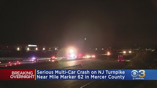 State Police Investigating Following Serious Multi-Vehicle Crash On New Jersey Turnpike In Mercer Co