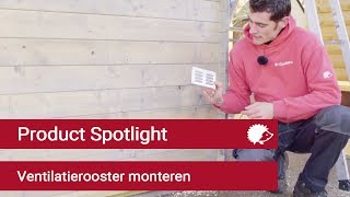 Ventilatieroosters monteren voor blokhutten - Gadero TV