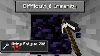 So I added an "insanity" difficulty to minecraft...