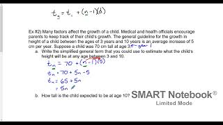 Pre-Calculus 20 - Arithmetic Sequences