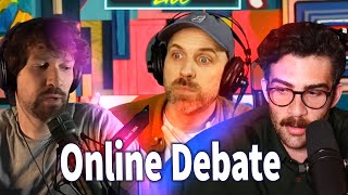 What did Wisecrack say about online debates? HasanAbi reacts