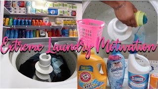 NEW ! REALISTIC LAUNDRY ROUTINE 2023 //EXTREME LAUNDRY MOTIVATION |SPARKLE QUE