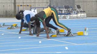 Shelly-Ann Fraser Pryce Block start slow motion 2011 World Championships www.mattybdept.com