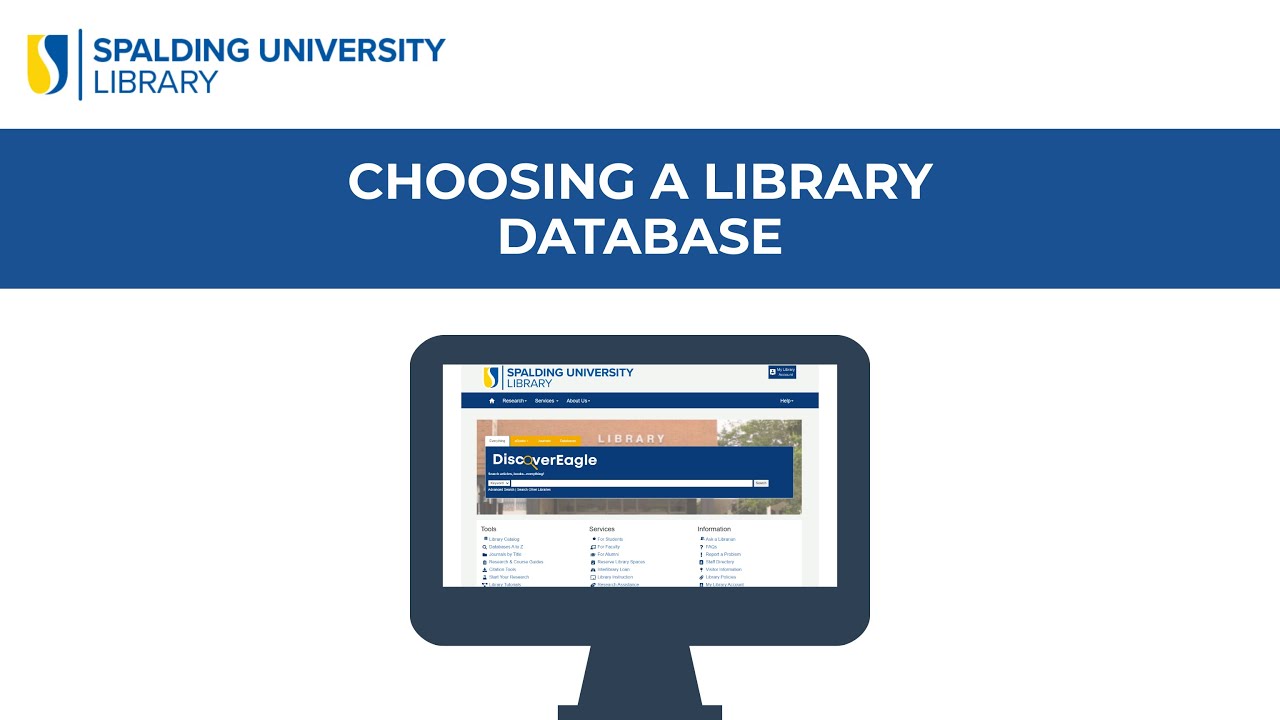 Choosing A Library Database - YouTube