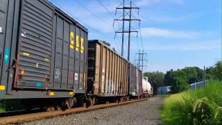 CSX 583 593 CEFX 3147 Great Lash Up Mixed Freight SB Congers