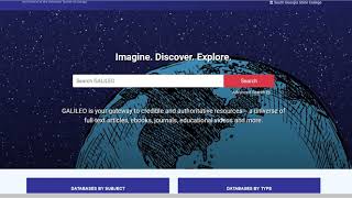 Finding Specific Journals and Magazines in GALILEO Search