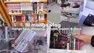 manga vlog | manga haul, shopping, genshing impact, \u0026 more