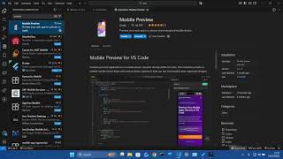 The Demo Part2 How set mobile preview in Visual studio? How to Use Mobile View Extension in VS Code?
