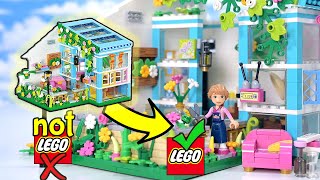 Building a "not Lego" flower house, & then turning it into LEGO 🌸🌼