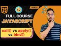 JavaScript Tutorial in Hindi #42 | Call, Apply & Bind in JS