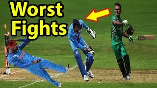Most worst,ugly,biggest fights between india and Pakistan in cricket ever 2018