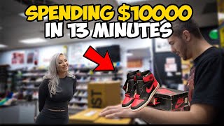 SPENDING $10,000 ON SNEAKERS IN 13 MINUTES!