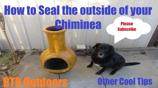 How to  seal the outside of a chiminea