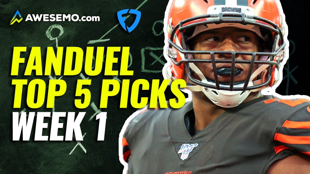 FanDuel NFL Top-5 Picks Week 1 | Daily Fantasy Fantasy Football - YouTube