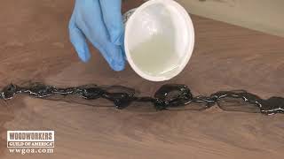 Filling Knots with Epoxy