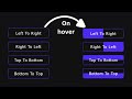 CSS Button Fill or Slide Effects on Hover | CSS Button Tutorial