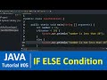 Java Tutorial #5 - Conditional if else statement program in Java Programming