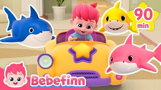 🚗 Fun Nursery Rhymes to Play for Kids When You’re DrivingㅣBebefinn Song Compilation