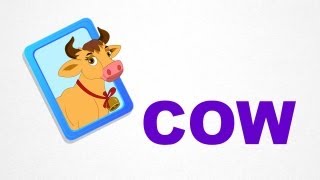Cow - Animals - Pre School - Learn Spelling Videos For Kids