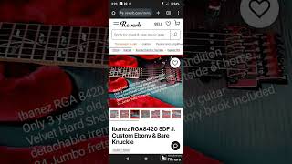 Https Pittsburgh Craigslist Org Msg D Pittsburgh Ibanez Rga 8420 Custom 7784312770 Html
