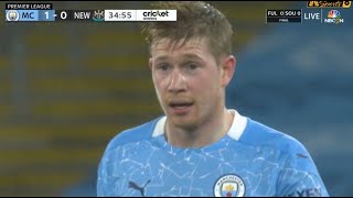 Kevin De Bruyne incredible miss against New Castle