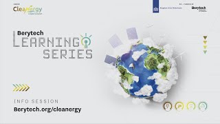 CLEANTECH LEARNING SERIES Webinar #1: Cleantech In The Energy Sector –Challenges & Opportunities