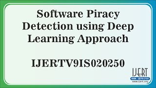 Software Piracy Detection using Deep Learning Approach