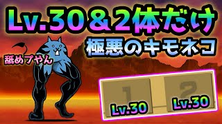 極悪のキモネコ   Lv.30でもあの2枠＆2体だけで行けます　にゃんこ大戦争